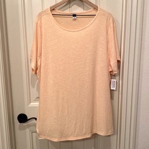 NWT Peach Old Navy Luxe T-Shirt 3X